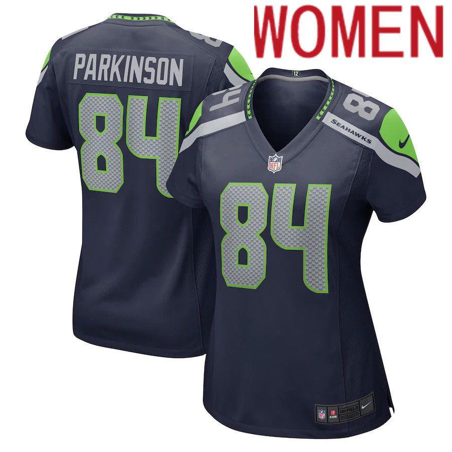 Women Seattle Seahawks 84 Colby Parkinson Nike College Navy Game NFL Jersey